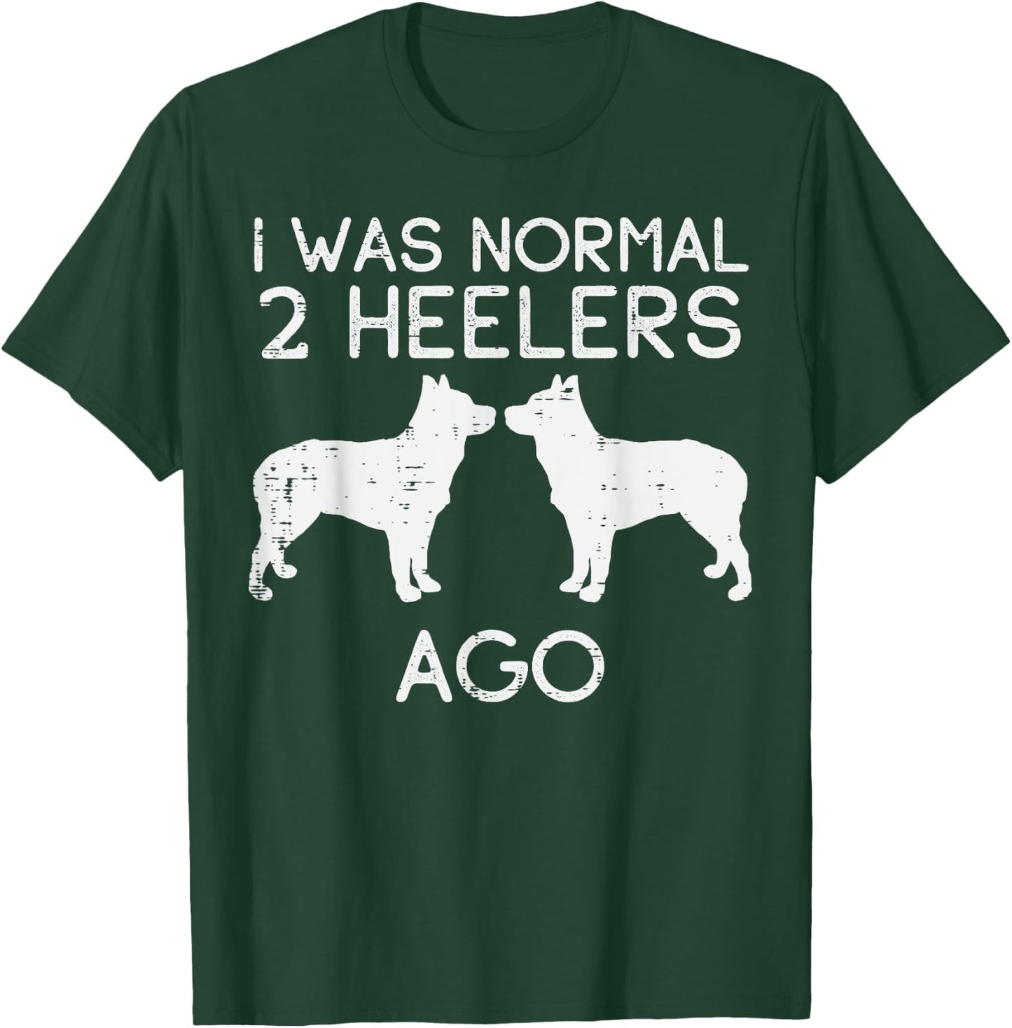 Normal 2 Heelers Ago Blue Red Australian Cattle Dog Gift Men Women Girls Kids T-Shirt - T-Shirt | Forest