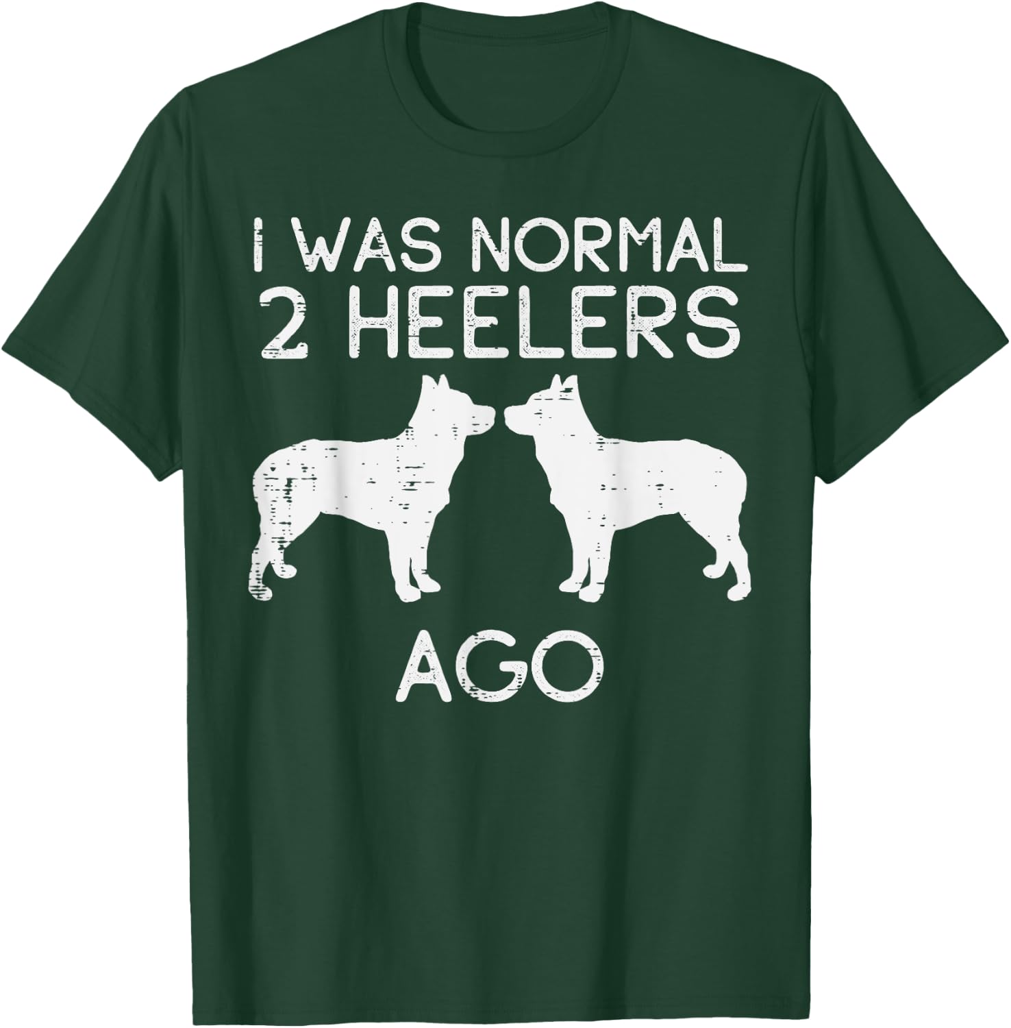 Normal 2 Heelers Ago Blue Red Australian Cattle Dog Gift Men Women Girls Kids T-Shirt - T-Shirt | Forest