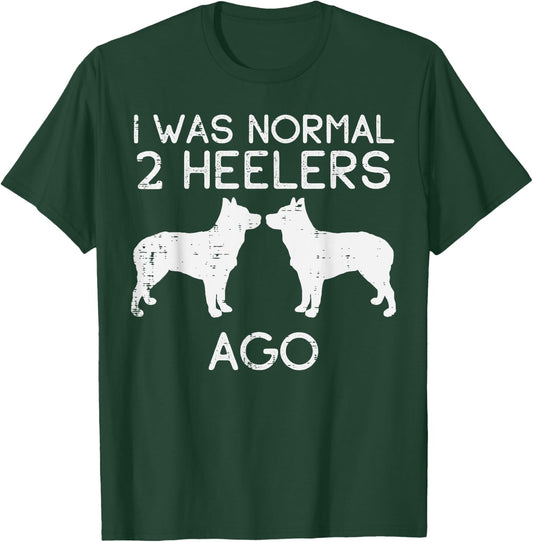 Normal 2 Heelers Ago Blue Red Australian Cattle Dog Gift Men Women Girls Kids T-Shirt - T-Shirt | Forest