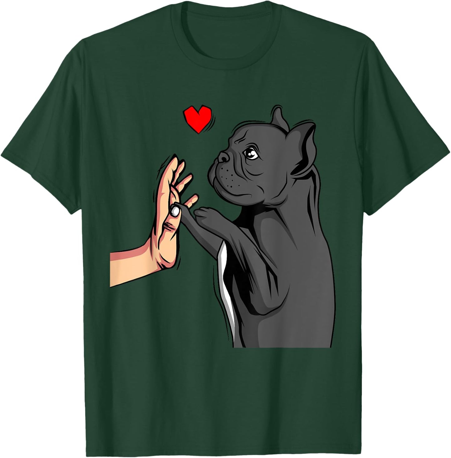 French Bulldog Frenchie Love Cute Dog Mom Funny Girls Gift T-Shirt - T-Shirt | Forest