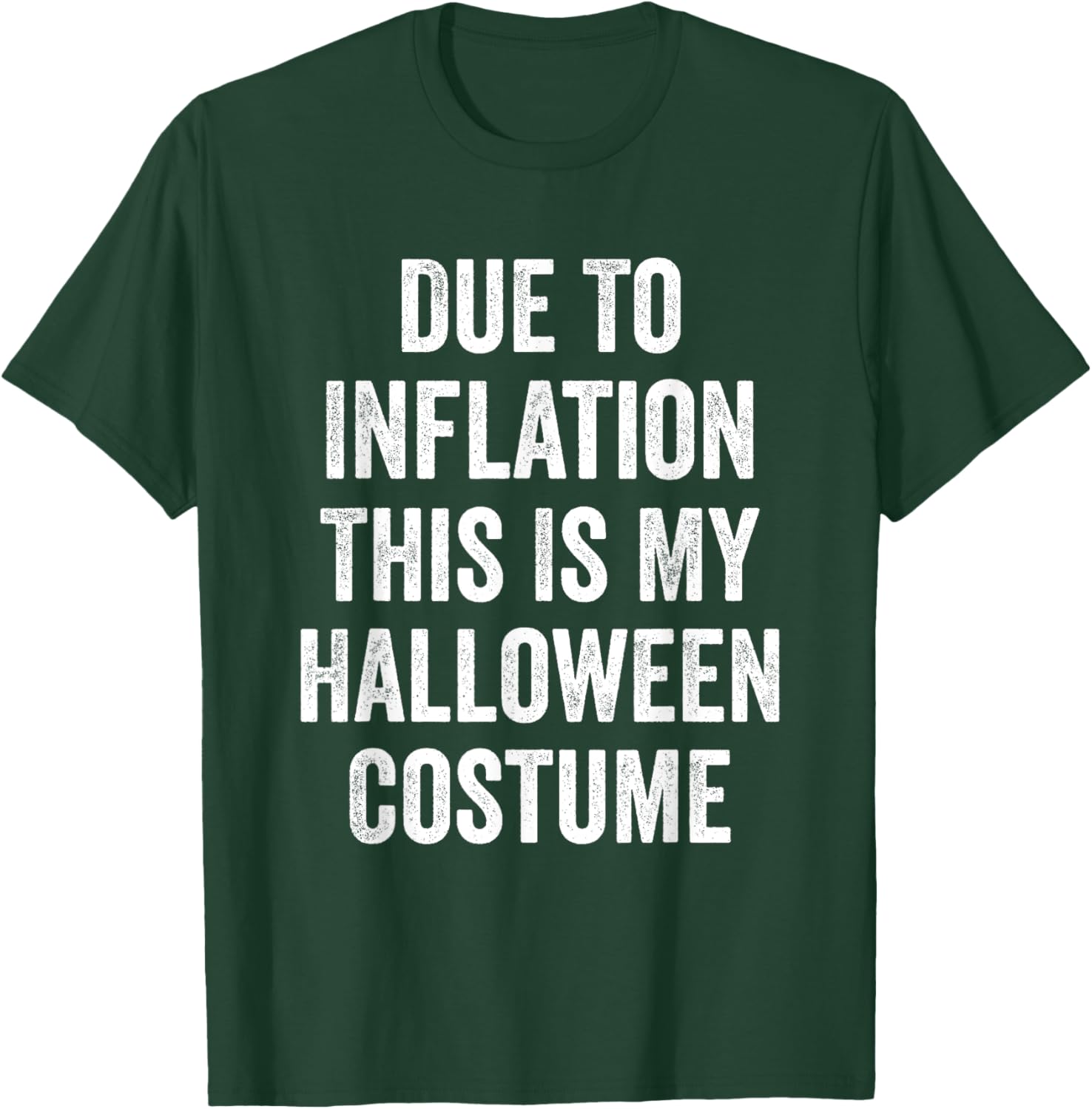 Due To Inflation This Is My Halloween Costume T-Shirt - T-Shirt | Forest