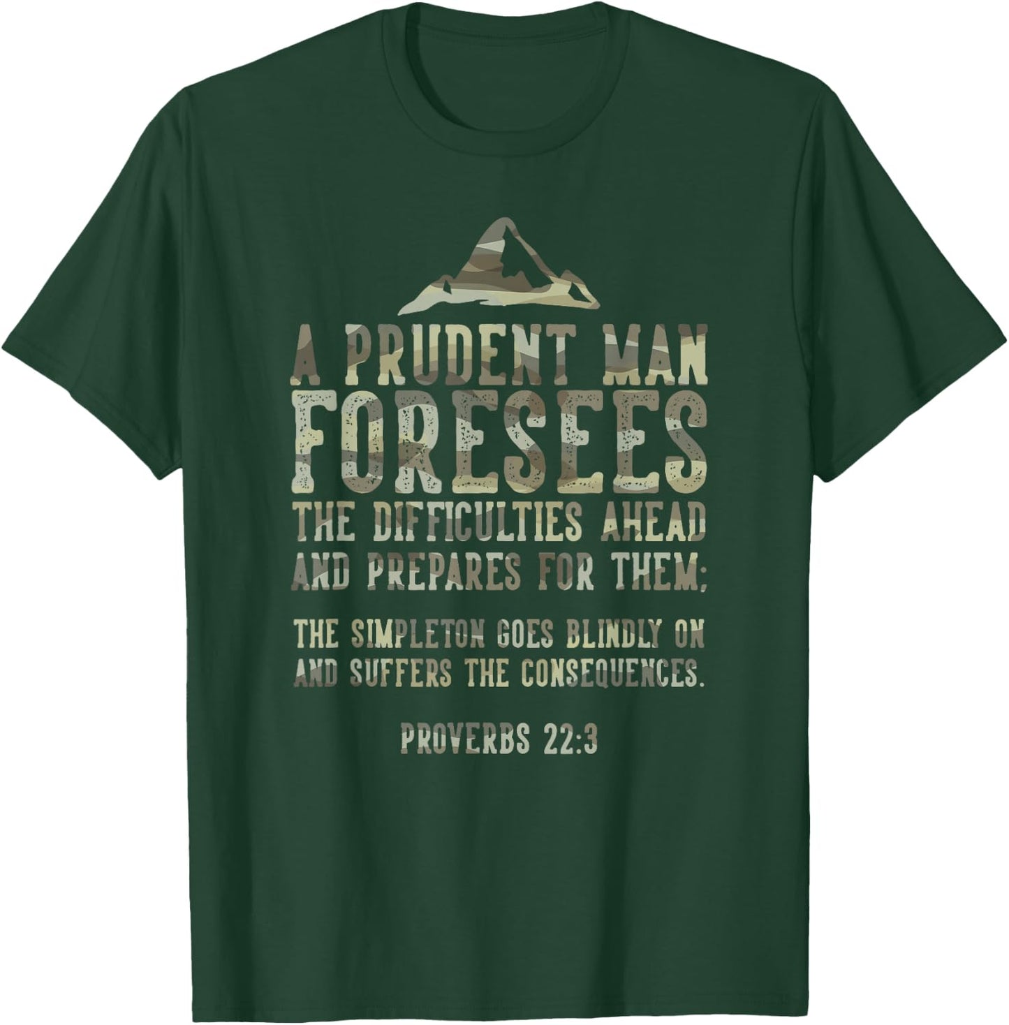 Bible Prepping Quote Prepper Gift T-Shirt - T-Shirt | Forest
