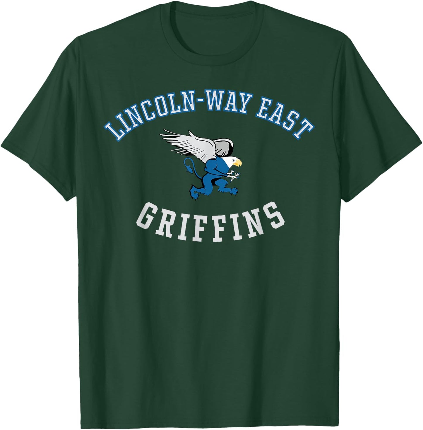 Lincoln-Way East High School Griffins C8 T-Shirt - T-Shirt | Forest