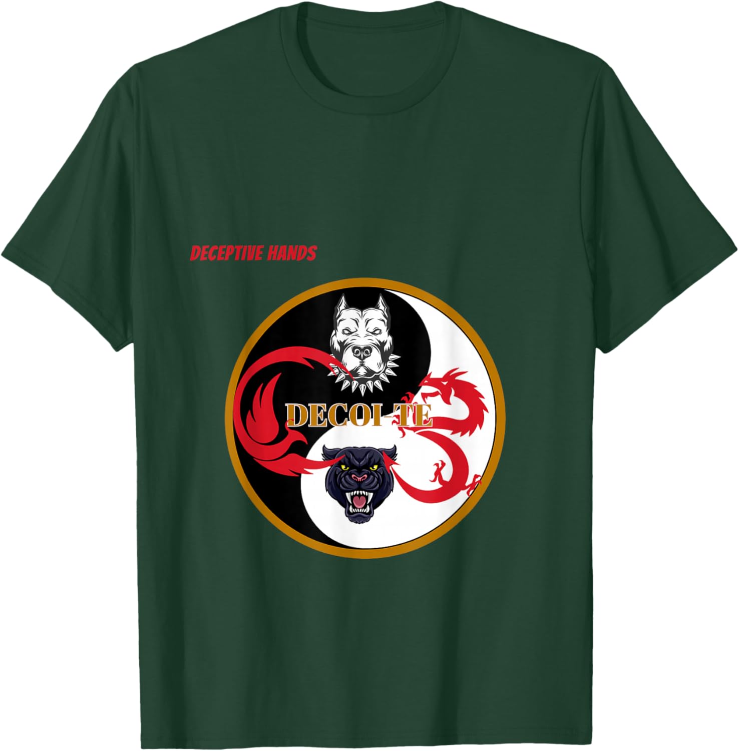 Grand Master Jerry Campbell's De-coite Deceptive Hands T-Shirt - T-Shirt | Forest