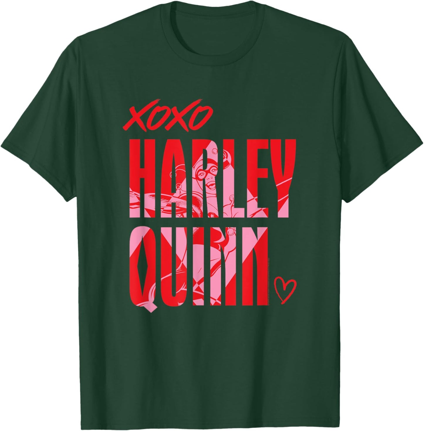 DC Comics Harley Quinn XOXO T-Shirt - T-Shirt | Forest
