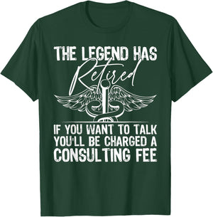 The Legend Has Retired Funny Retirement Nurse T-Shirt - T-Shirt | Forest