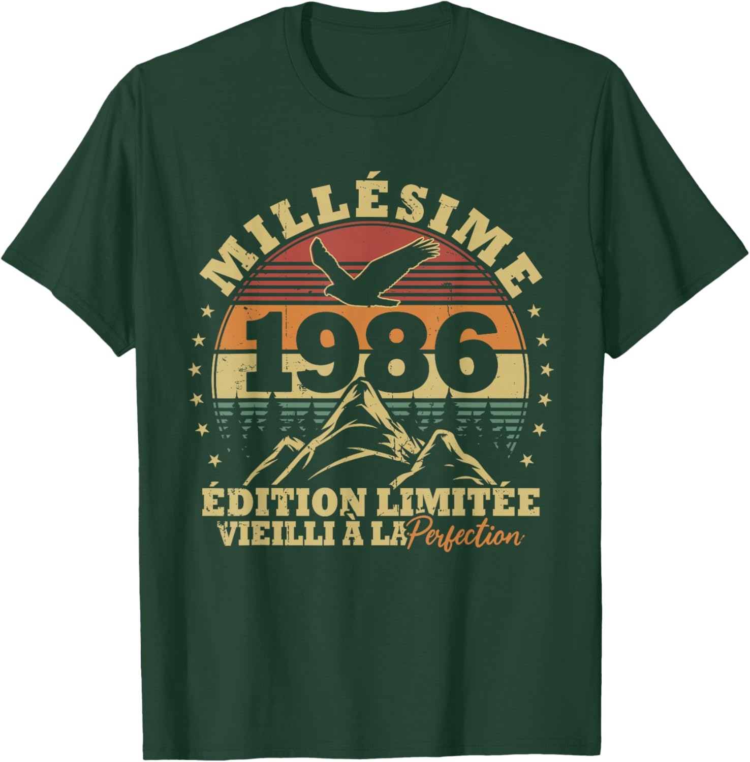 Millésime 1986 Rétro Cadeau 40 Ans Anniversaire Homme Femme T-Shirt - T-Shirt | Forest