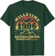 Millésime 1986 Rétro Cadeau 40 Ans Anniversaire Homme Femme T-Shirt - T-Shirt | Forest