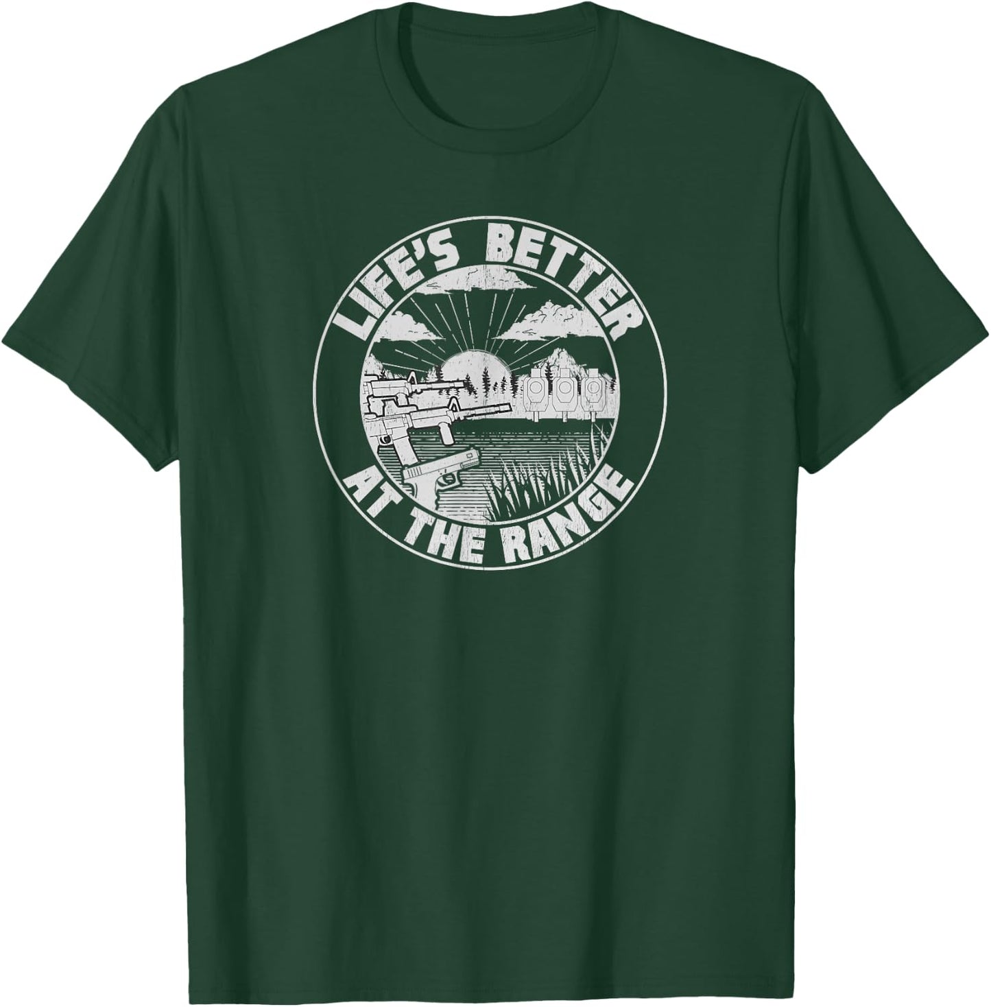 2A Pro-Gun 2nd Amendment Shooting Range T-Shirt - T-Shirt | Forest
