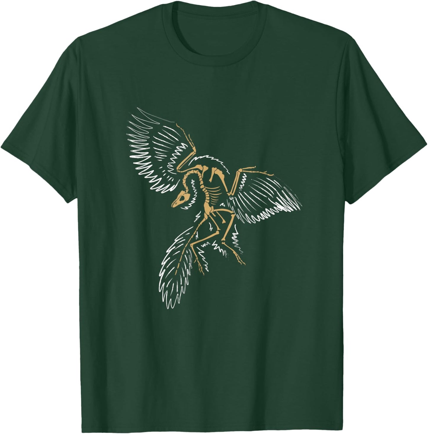 Bird Dinosaur Fossil Vintage Archaeopteryx T-Shirt - T-Shirt | Forest