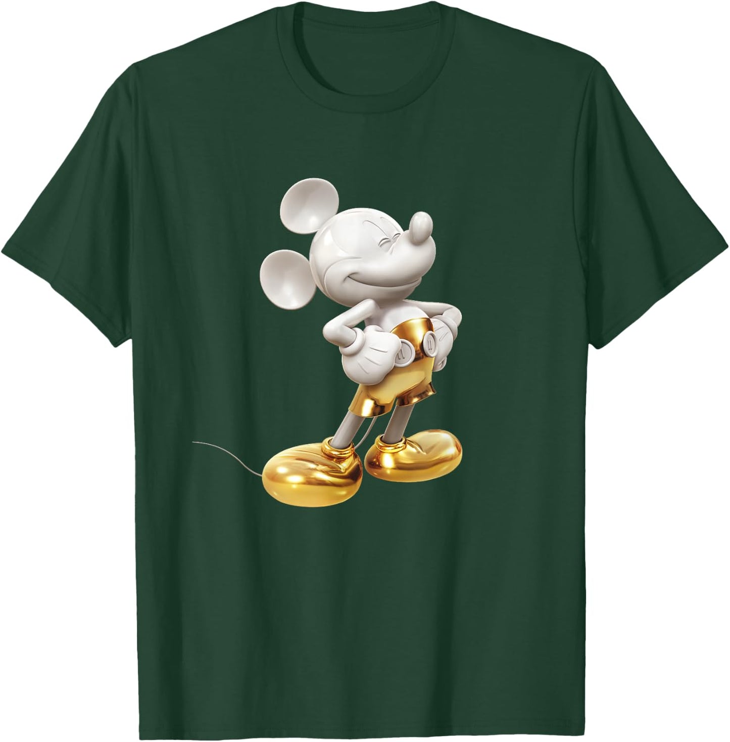 Disney Gold Mickey Mouse Pose,Short Sleeve T-Shirt - T-Shirt | Forest