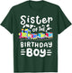 Sister of the Birthday Boy Choo Choo Train Family Matching T-Shirt - T-Shirt | Forest
