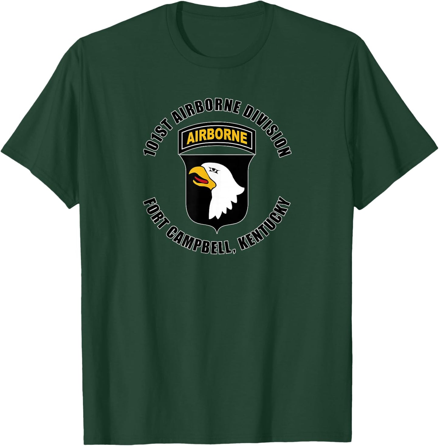 101st Airborne Division Fort Campbell Kentucky Emblem Gift T-Shirt - T-Shirt | Forest