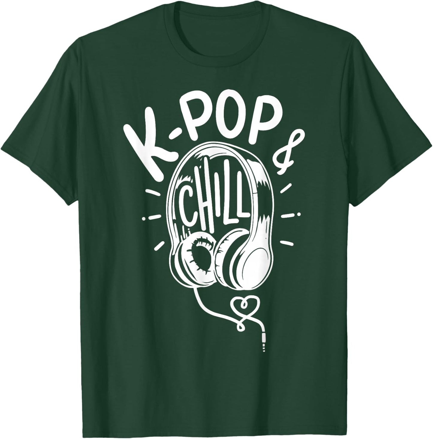 K-Pop Music Headphone Gift T-Shirt - T-Shirt | Forest