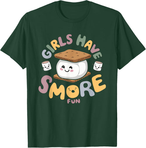 Girls Have Smore Fun Camping Campfire Camper Camp Cute