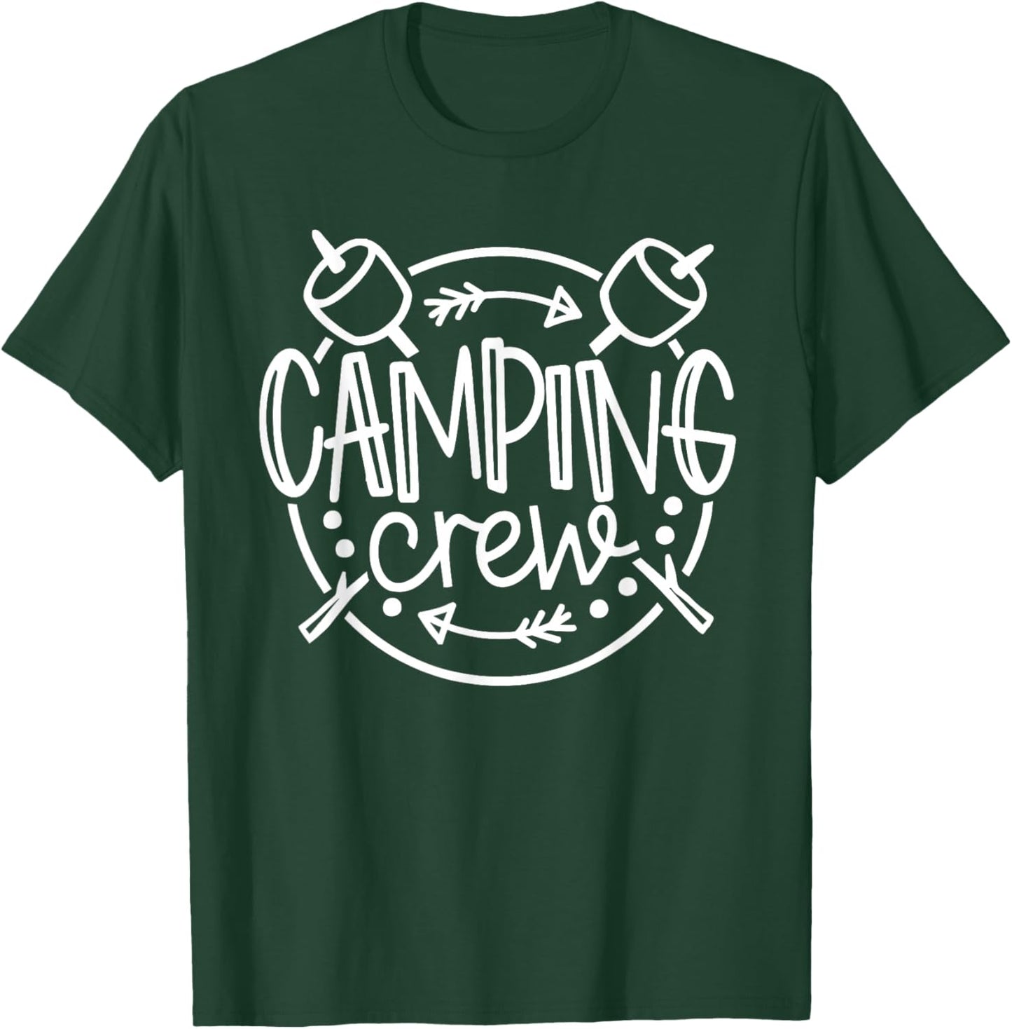 Camping Crew Campfire Summer Camp Vacation Family Matching T-Shirt - T-Shirt | Forest