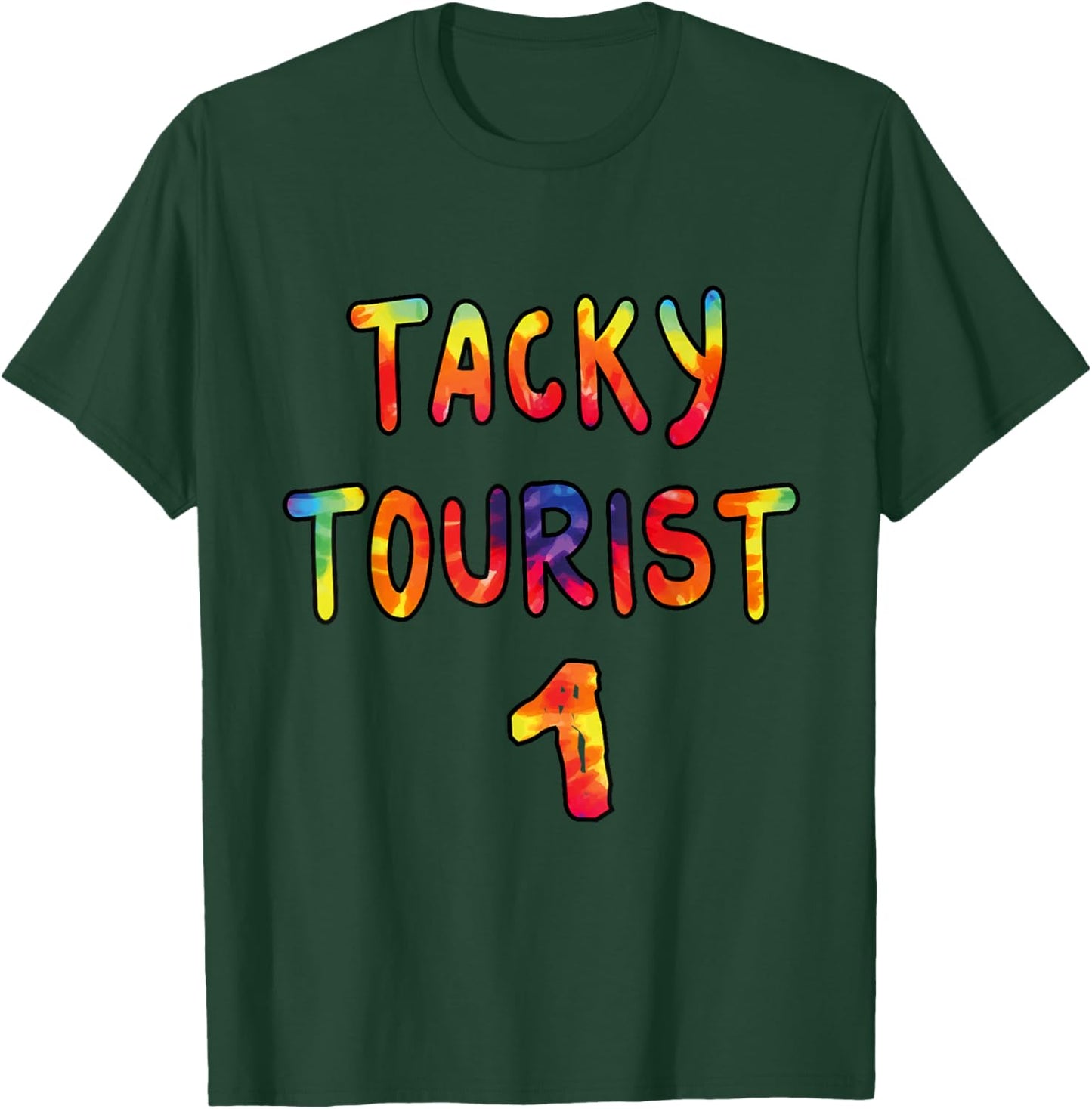Fun Group of Three Wacky Trio Costume 3 Person Tacky Tourist T-Shirt - T-Shirt | Forest