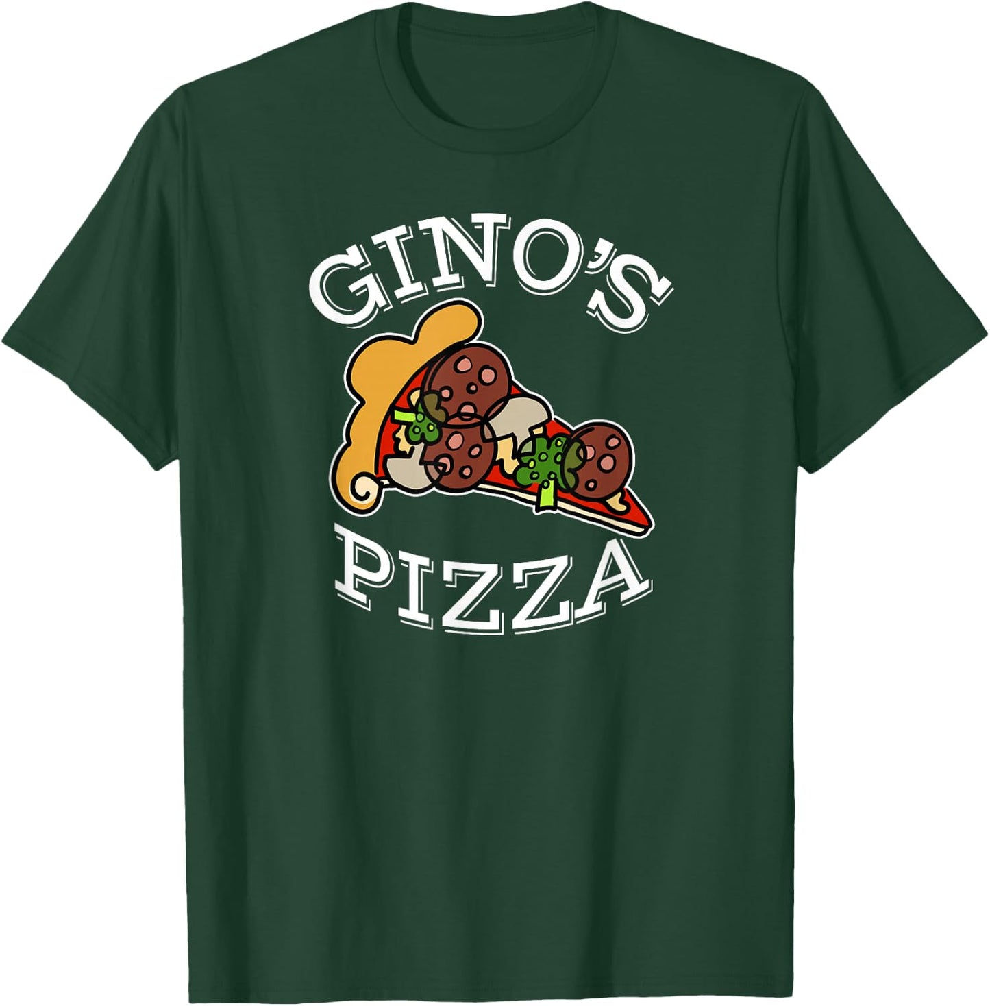 Gino's PIzza - Classic Italian Pizzeria T-Shirt - T-Shirt | Forest