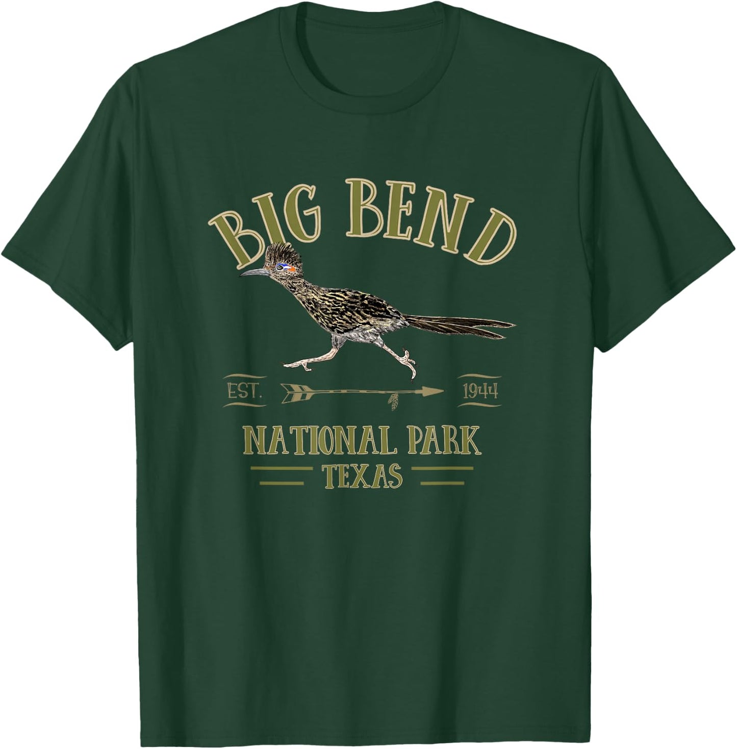 BIG BEND NATIONAL PARK Roadrunner NP Texas tourist souvenir T-Shirt - T-Shirt | Forest