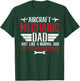 Aircraft Mechanic Dad Cooler Airplane Maintenance Daddy Papa T-Shirt - T-Shirt | Forest