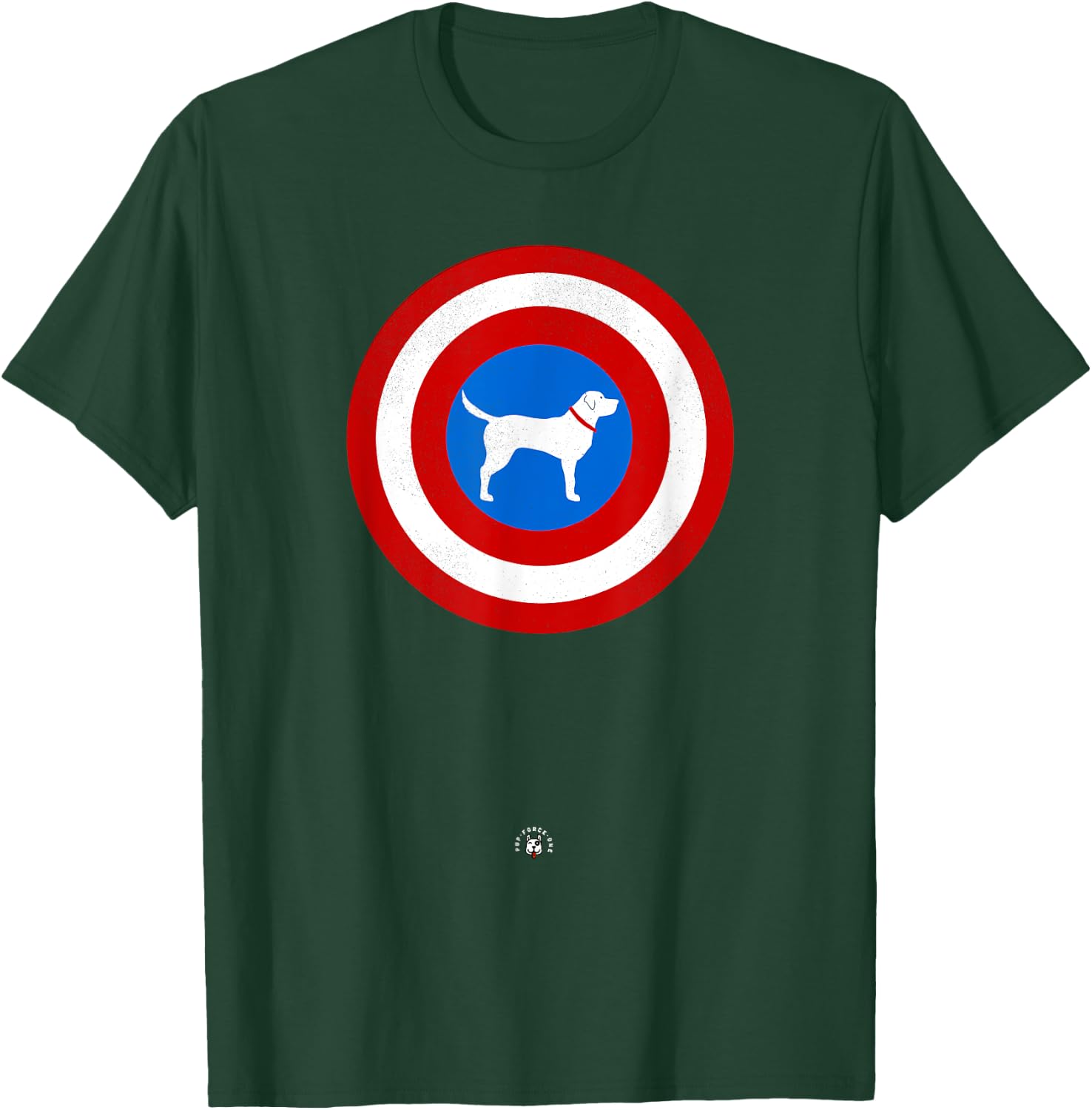 Cute Graphic Superhero Dog - Captain Labrador Men Women Kids T-Shirt - T-Shirt | Forest