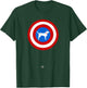 Cute Graphic Superhero Dog - Captain Labrador Men Women Kids T-Shirt - T-Shirt | Forest