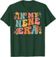 Retro Groovy In My Nene Era Baby Announcement T-Shirt - T-Shirt | Forest