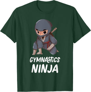 Gymnastics Ninja Boy Funny Sport T-Shirt - T-Shirt | Forest