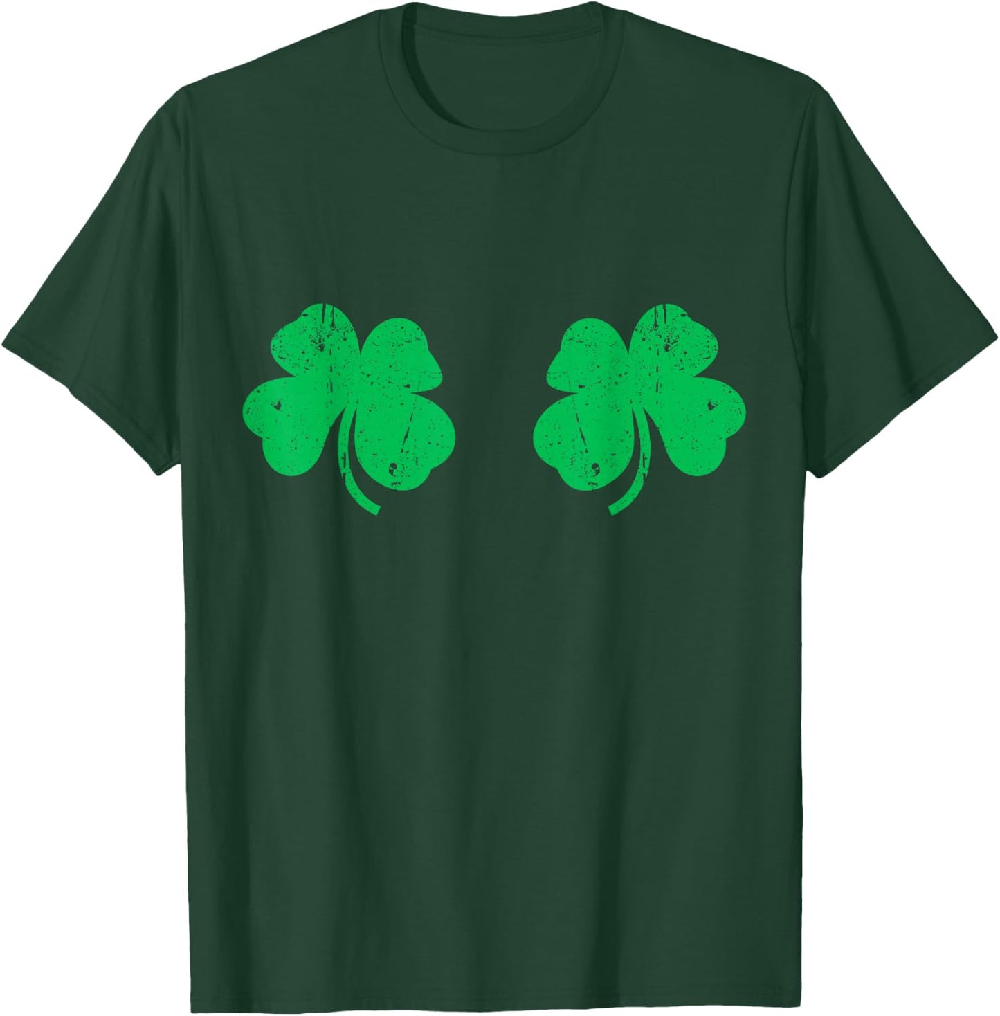 Shamrock Boobs Shirt Irish Boobies St Patricks Day T-Shirt - T-Shirt | Forest