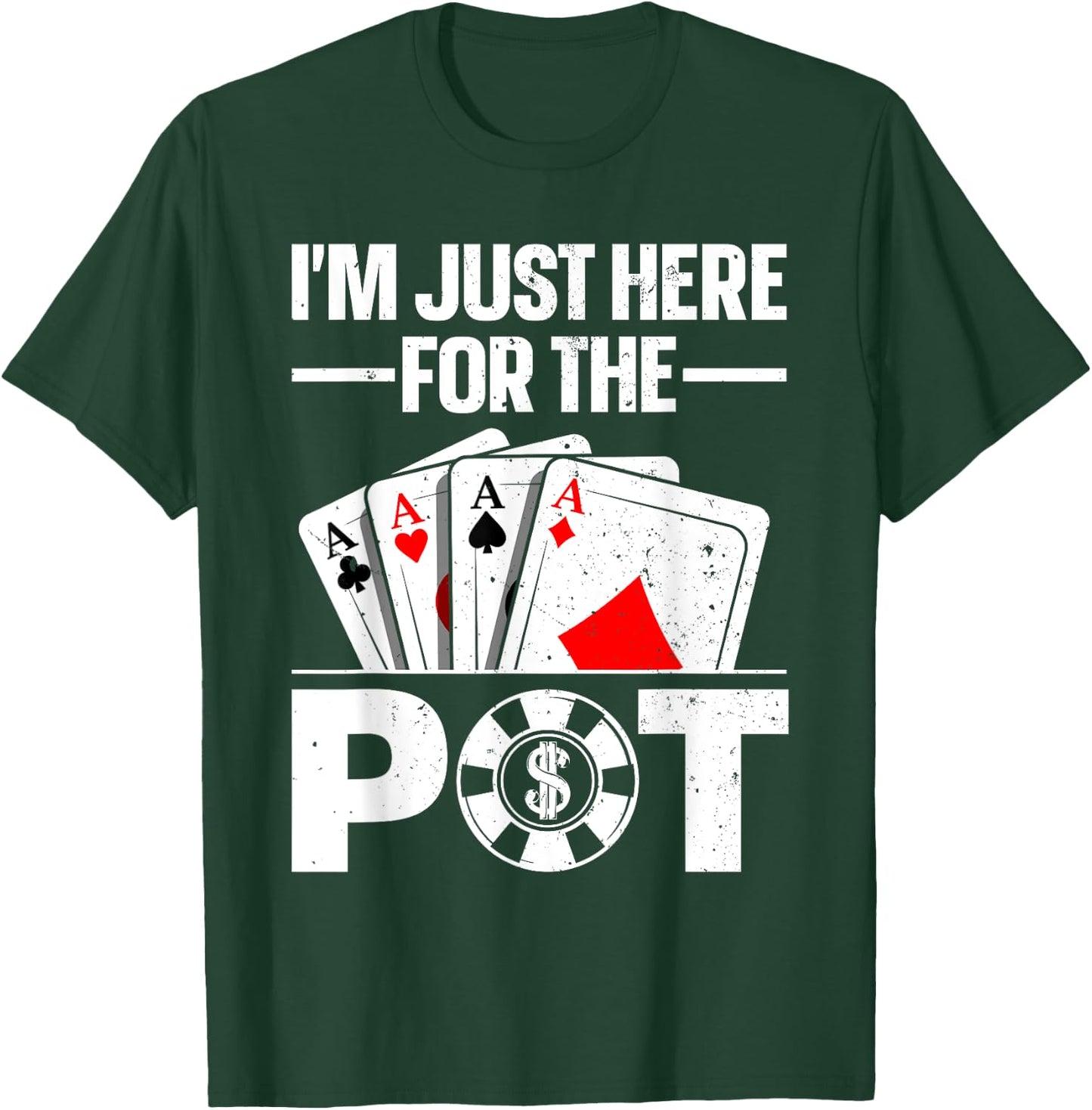 Funny Poker Lover Design Women Casino Poker Players T-Shirt - T-Shirt | Forest