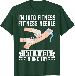 Phleb Phlebotomist T-Shirt - T-Shirt | Forest