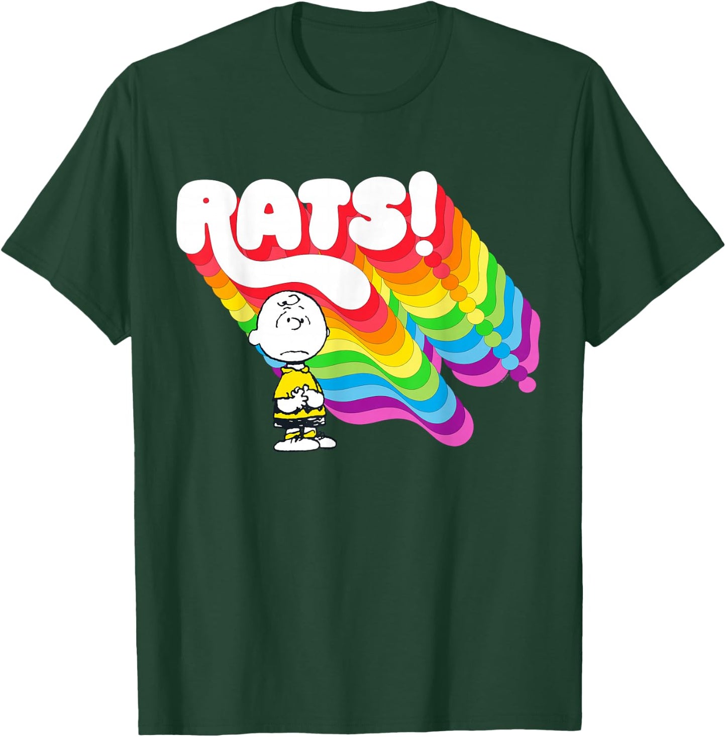 Peanuts Rainbow Charlie Rats! T-Shirt - T-Shirt | Forest