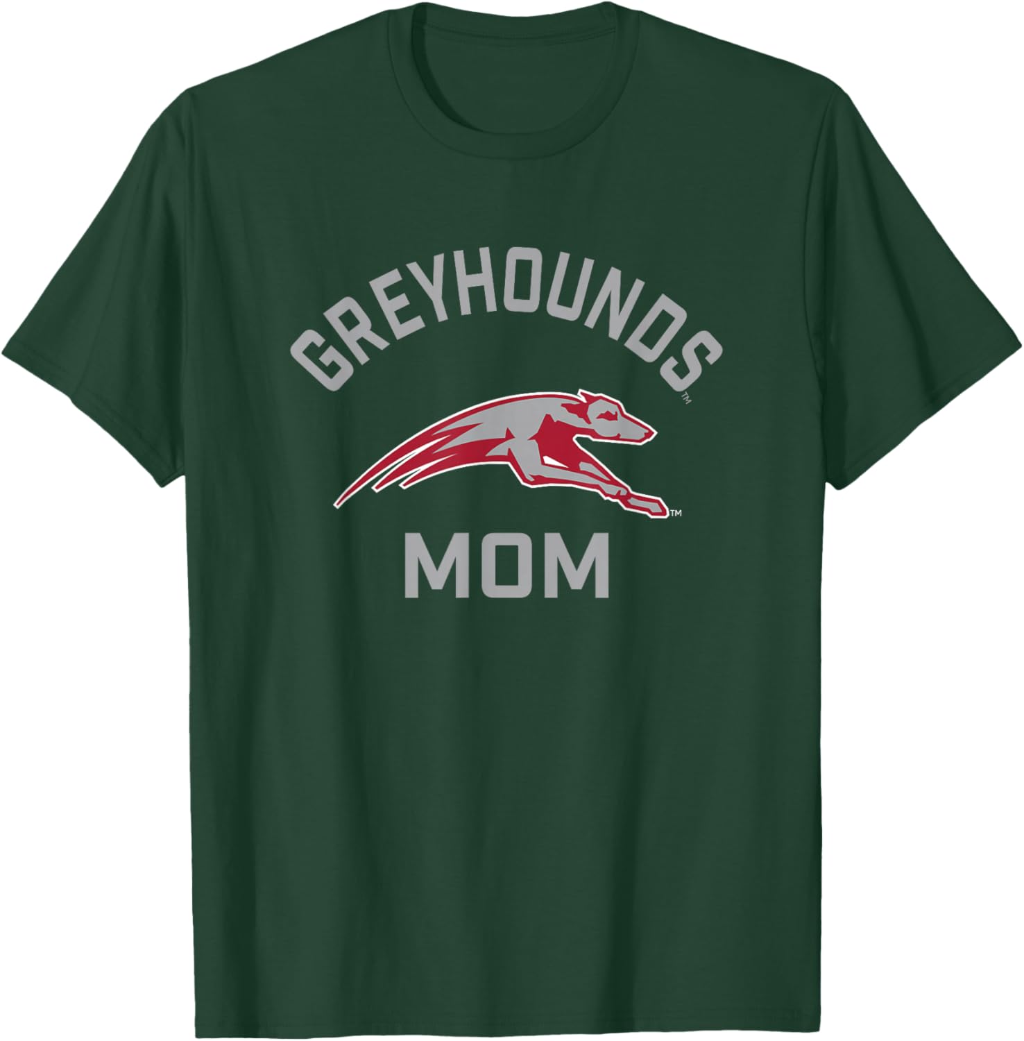 Campus Lab UIndy Greyhounds Arched Mom - -Adults, Short Sleeve, Black, Small T-Shirt - T-Shirt | Forest