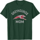 Campus Lab UIndy Greyhounds Arched Mom - -Adults, Short Sleeve, Black, Small T-Shirt - T-Shirt | Forest