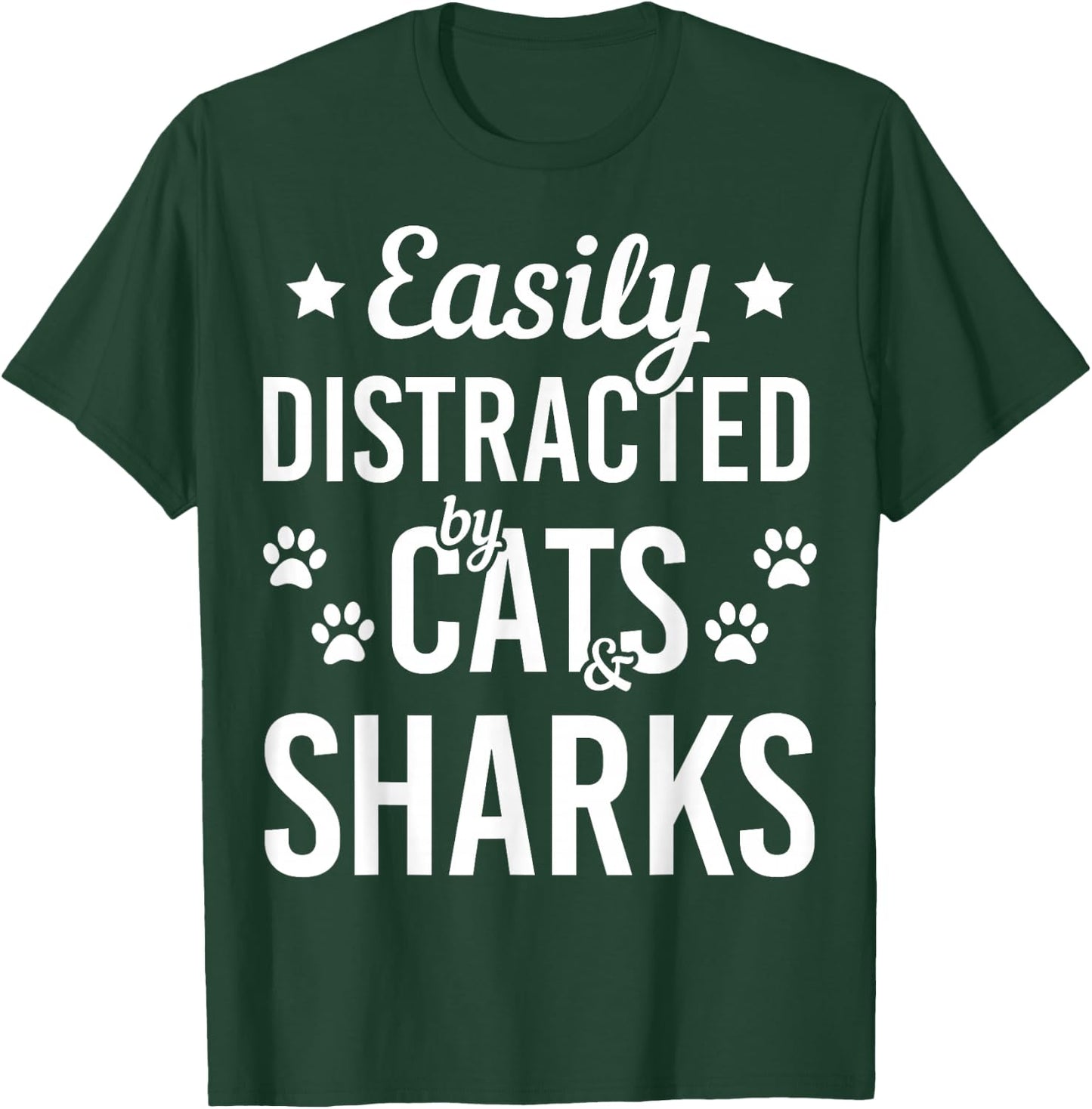 Cat Lover Shark Lover Cats And Sharks Zookeeper Funny Cat T-Shirt - T-Shirt | Forest