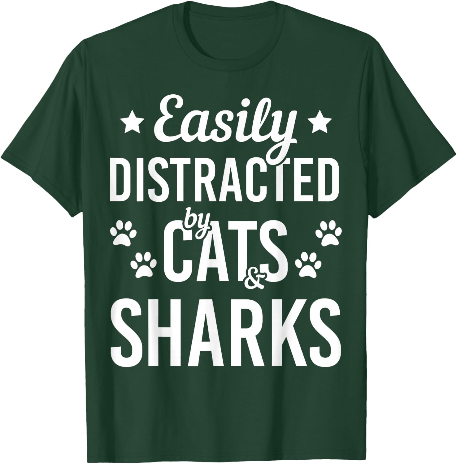 Cat Lover Shark Lover Cats And Sharks Zookeeper Funny Cat T-Shirt - T-Shirt | Forest