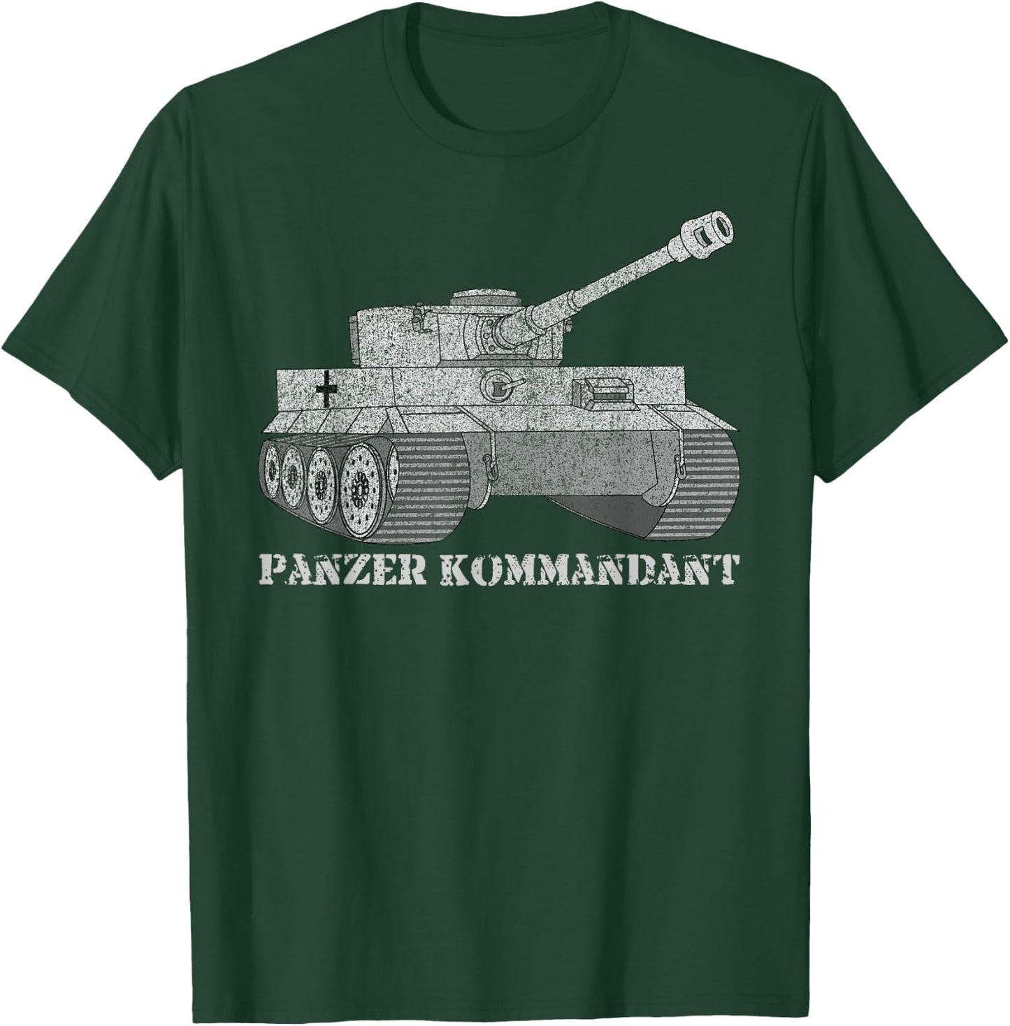 Tiger Tank Commander T shirt Gift Panzer Kommandant Wittmann T-Shirt - T-Shirt | Forest