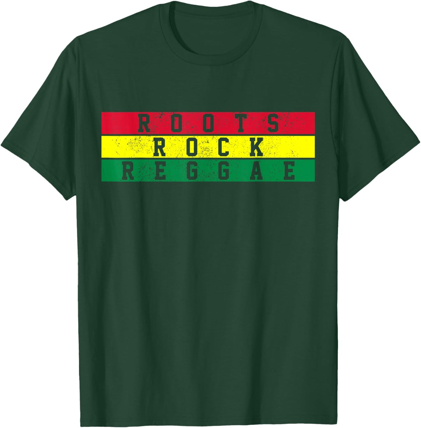 Reggae Music - Roots Rock Jamaica Rastafari Rasta Gift T-Shirt - T-Shirt | Forest