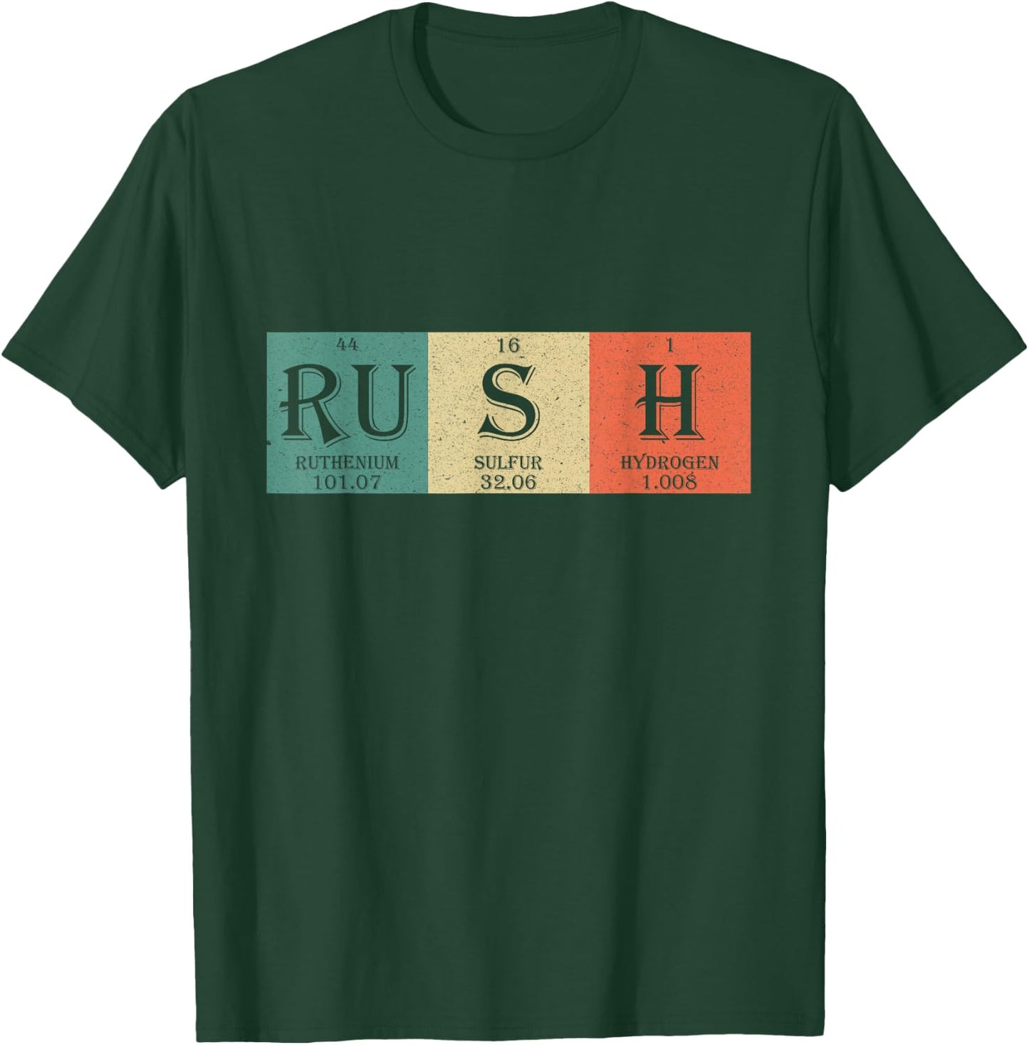 Rush Periodic Table Elements-Rush Chemistry Student/Fan Gift T-Shirt - T-Shirt | Forest