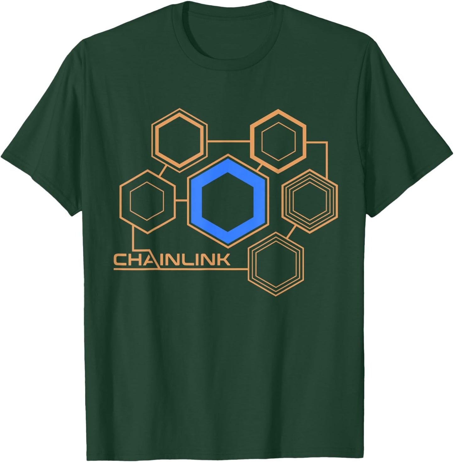 CHAINLINK Crypto LINK Token Decentralized Finance Blockchain T-Shirt - T-Shirt | Forest