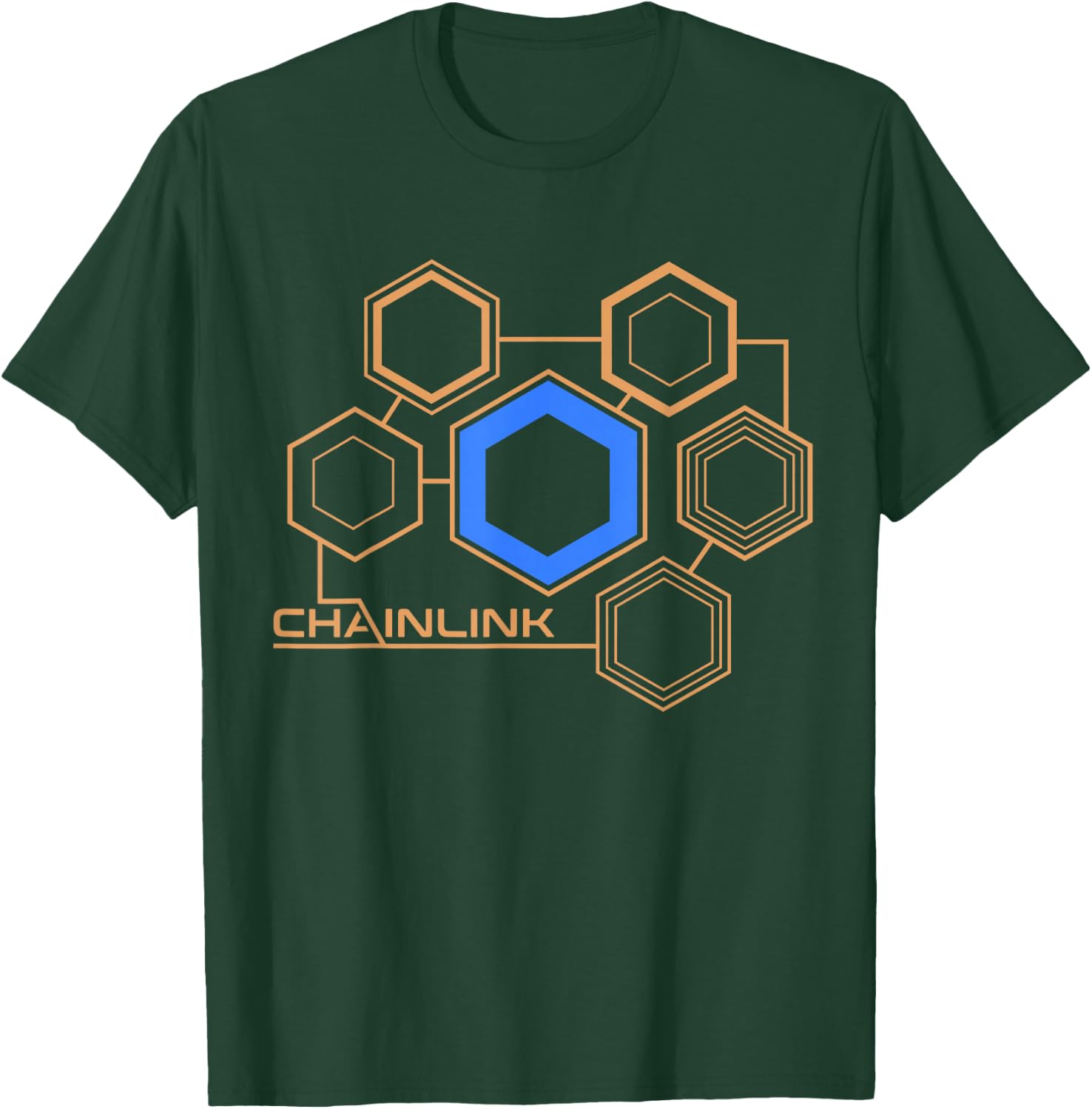 CHAINLINK Crypto LINK Token Decentralized Finance Blockchain T-Shirt - T-Shirt | Forest