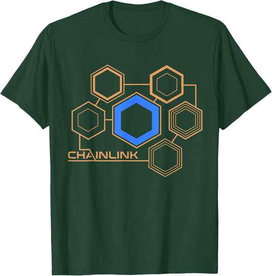 CHAINLINK Crypto LINK Token Decentralized Finance Blockchain T-Shirt - T-Shirt | Forest