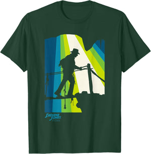 Indiana Jones and the Dial of Destiny Crossing Bridge Shadow T-Shirt - T-Shirt | Forest