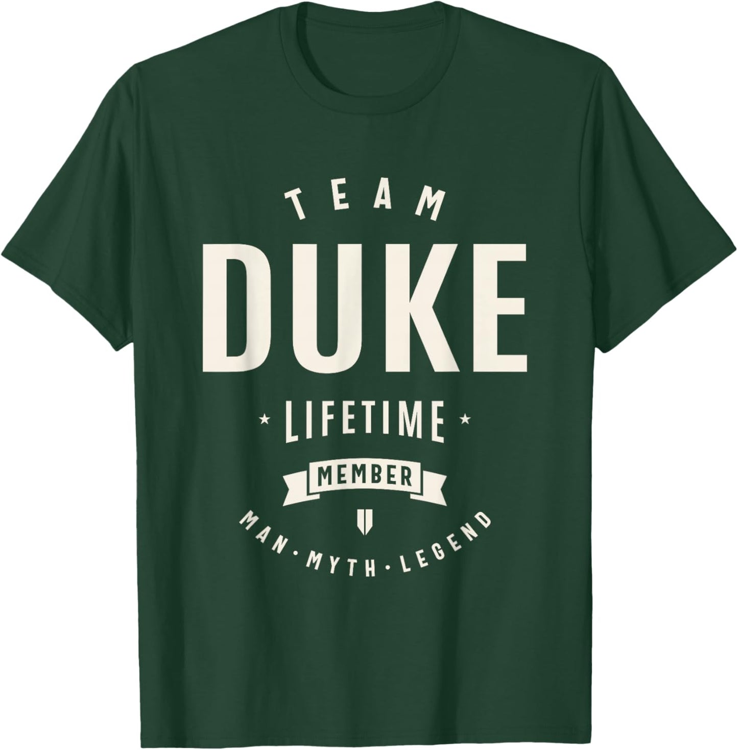Team Duke Lifetime Member Funny Name Duke , Small, Black T-Shirt - T-Shirt | Forest