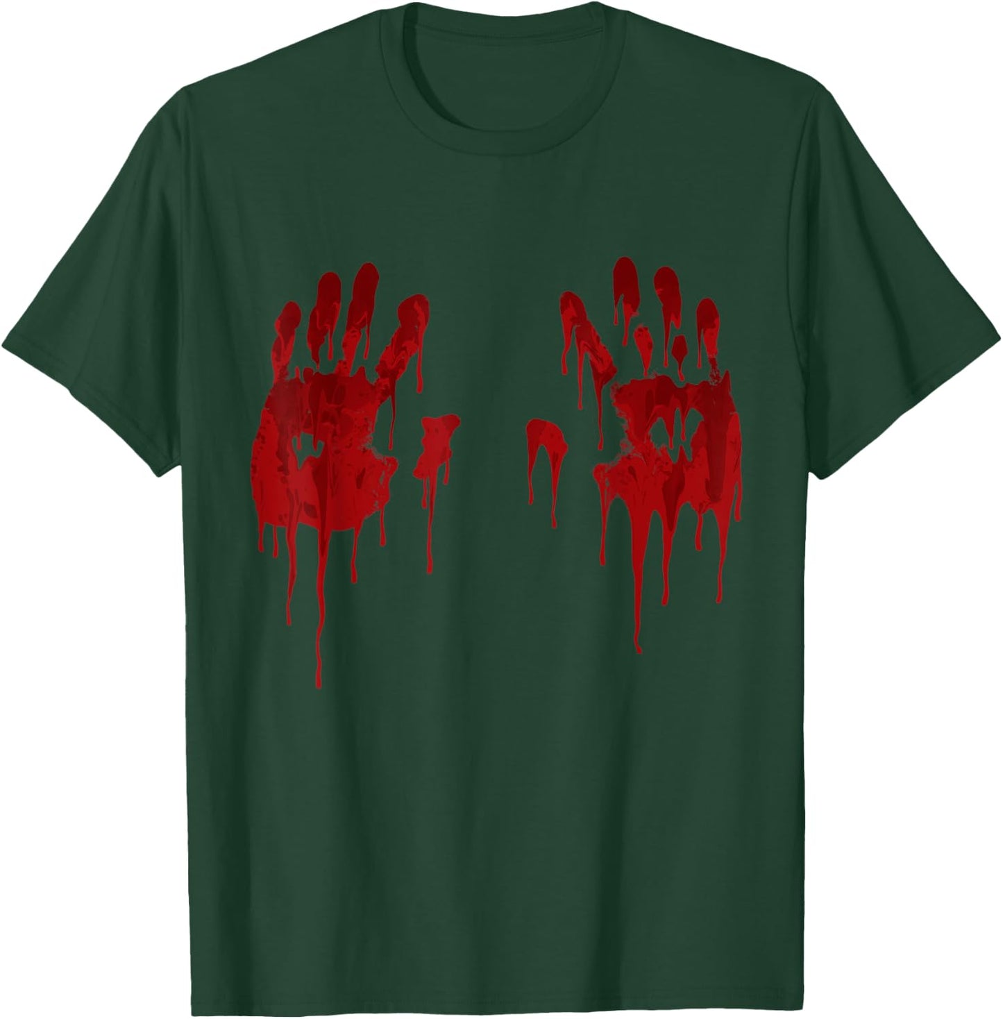 Halloween Boobs Bloody Hands, Funny Halloween Costume T-Shirt - T-Shirt | Forest