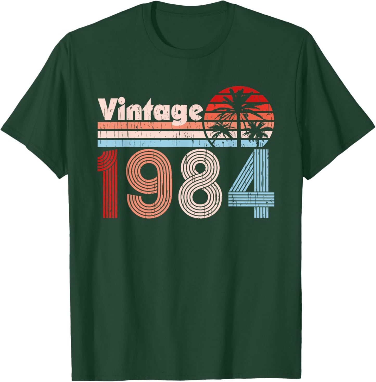 1984 Vintage 42nd Birthday 42 Years Old Retro Graphic T-Shirt - T-Shirt | Forest