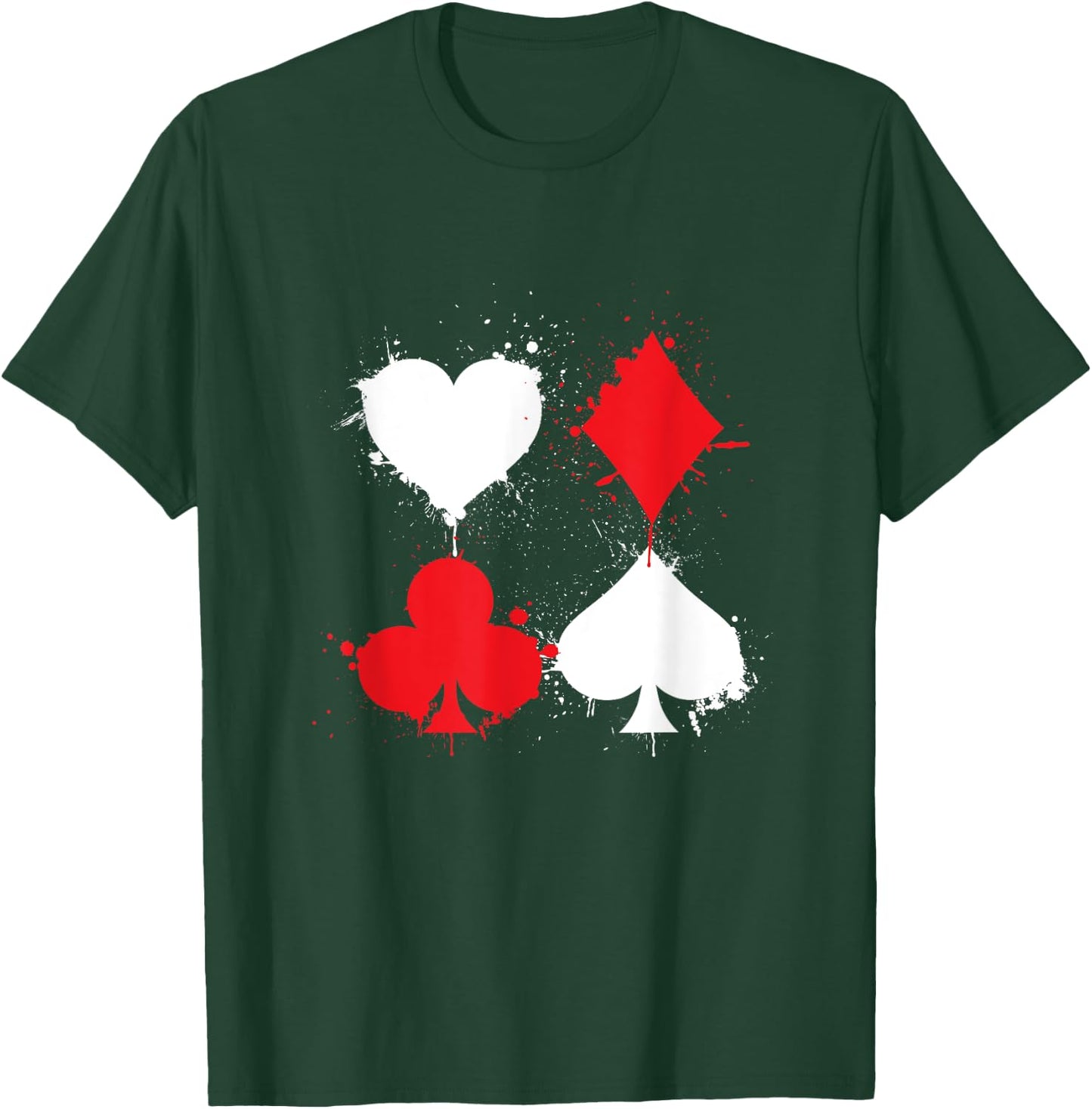 Casino Card Game Poker Game All In Cards Spades T-Shirt - T-Shirt | Forest