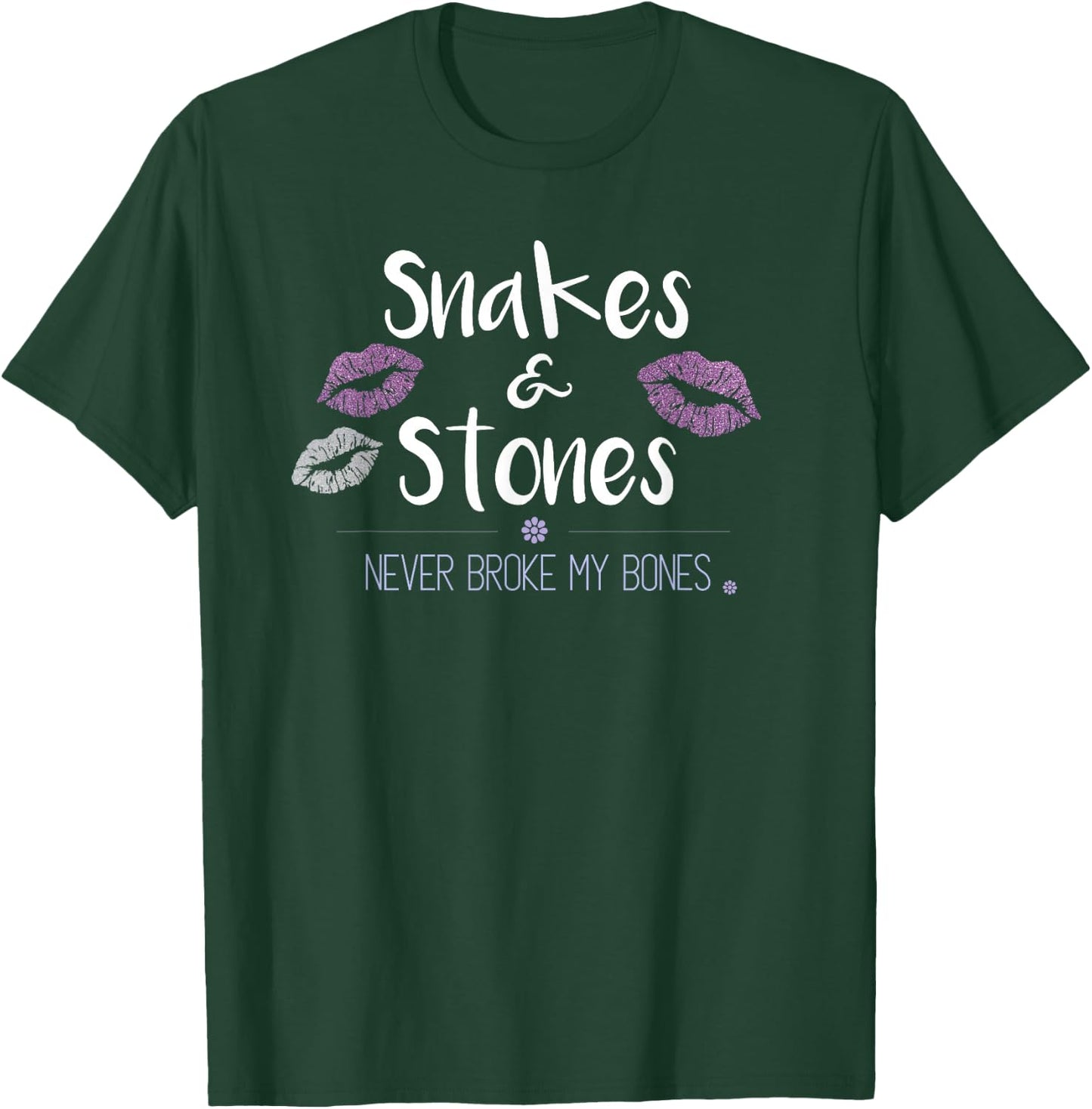 Snakes Stones Never Broke Bones Music Lover Swift T-Shirt - T-Shirt | Forest