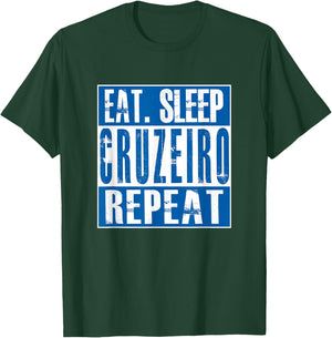 Cruzeiro Soccer - Camisa Cruzeiro - Black Kids - Soccer Team - Short Sleeve - Classic Fit - - Small T-Shirt - T-Shirt | Forest