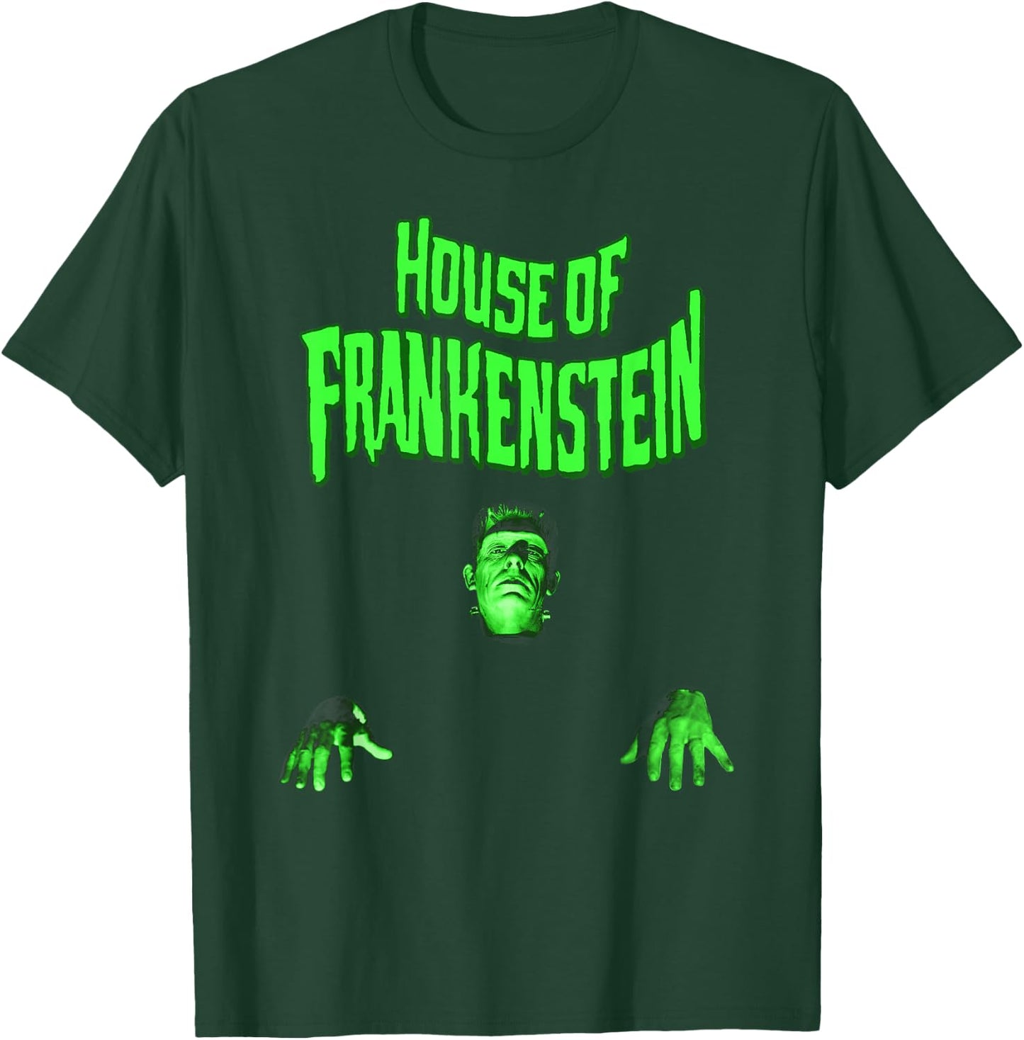 Universal Monsters House Of Frankenstein Walk Portrait T-Shirt - T-Shirt | Forest